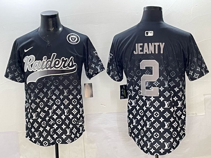 Men 2025 Nike Oakland Raiders #2 Jeanty Black Limited NFL Jersey style 007->customized nfl jersey->Custom Jersey